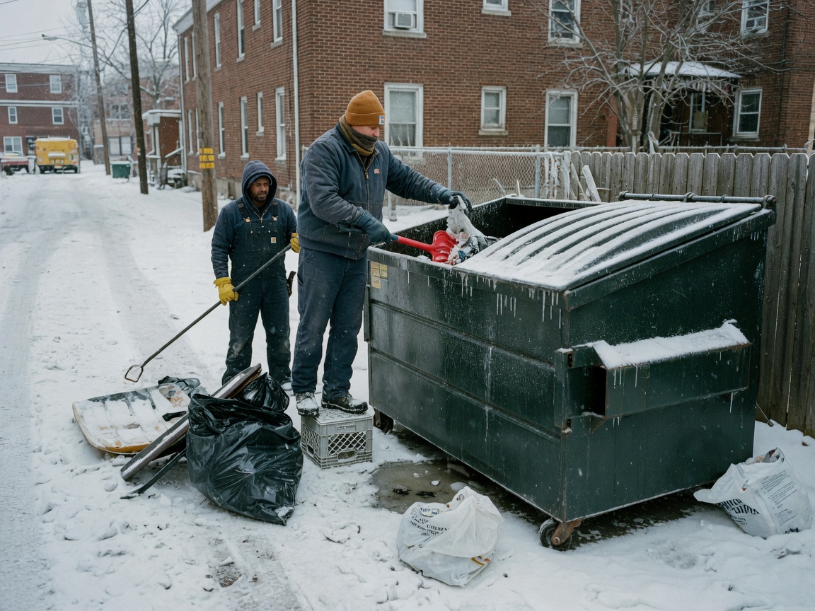 Preparing for Dumpster Pickup During Indianapolis Winters
